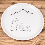 Marmots dinner plates (X6)