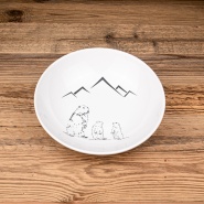 Soup plates marmots (X6)