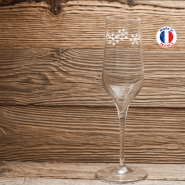 Champagne glasses (X6) snowflakes