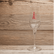 Champagne flutes with Ski (X6)