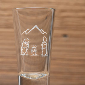 Shot glasses with marmots (X6)