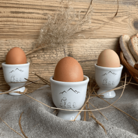 Egg cups with Marmots (X6)