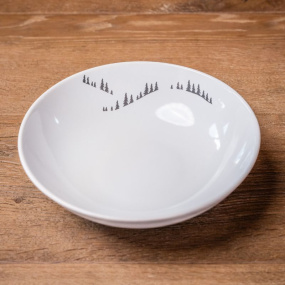 Assiette creuse montagne Sapins noirs