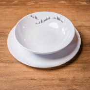 Soup plate (X6) Fir trees