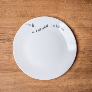 Dessert plate fir trees (X6)