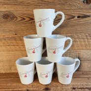 Red cable car mug (x6)