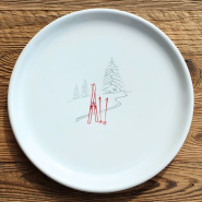 Mountain Service Plate Ski Track