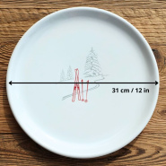 Mountain Service Plate Ski Track