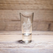 Shot glasses with white ski trace (pack of 6)