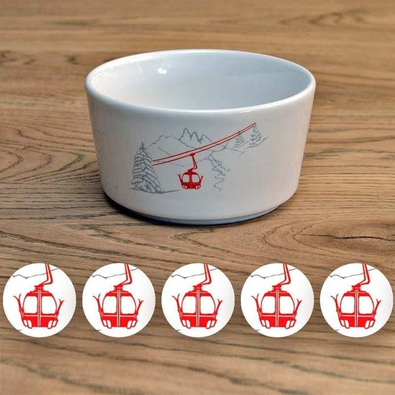 Ramekin with red Gondola (x6)