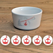 Ramekin with red Gondola (x6)