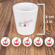 Tasse à café Télécabine Rouge