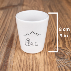 Tasse à café montagne Marmotte dimensions